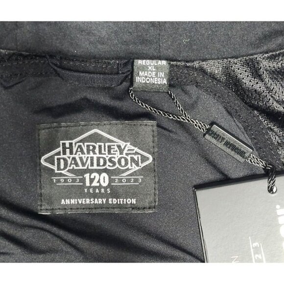 Harley-Davidson 120th Anniversary Deflector Riding Fleece Hooded Jacket (XL) - Picture 11 of 12